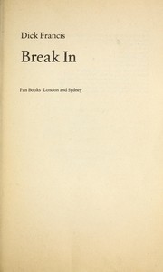 Cover of: Break in.