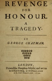 Cover of: Revenge for honour by by George Chapman.