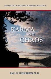 Cover of: Karma and Chaos  by Paul R. Fleischman