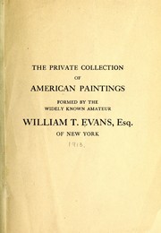 Cover of: The private collection of American paintings by American Art Association