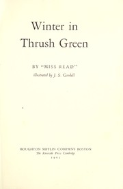 Cover of: Winter in Thrush Green