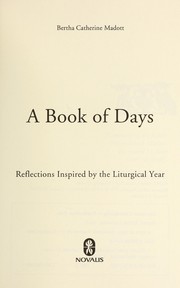 Cover of: A Book of Days: Reflections Inspired by the Liturgical Year
