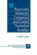 Cover of: Regression models for categorical and limited dependent variables