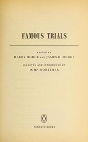 Cover of: Famous trials