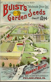 Cover of: Buist's prize medal garden seeds: wholesale price list