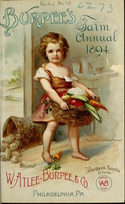 Cover of: Burpee's farm annual 1894