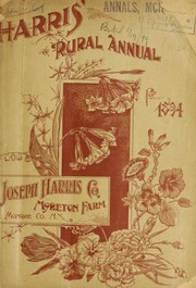 Cover of: Harris' rural annual for 1894