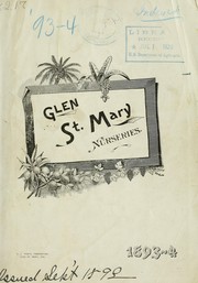 Cover of: Glen St. Mary Nurseries: 1893-'94