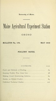Cover of: Poultry notes