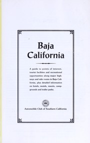 Cover of: Baja California
