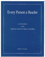 Cover of: Every Person a Reader: An Alternative to the California Task Force Report on Reading