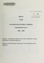San Francisco Public Library strategic plan, 2001-2004