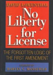 No liberty for license by David Lowenthal