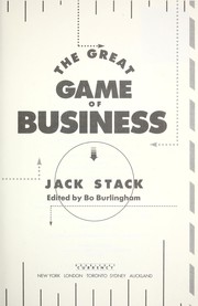 The great game of business by Jack Stack