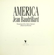 Cover of: America by Jean Baudrillard