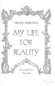 Cover of: My life for beauty