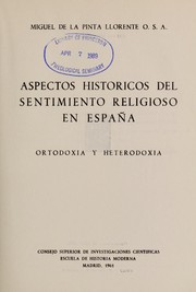 Cover of: Aspectos históricos del sentimiento religioso en España: ortodoxia y heterodoxia