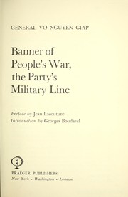 Cover of: Banner of people's war, the party's military line.