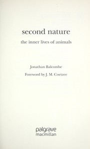 Cover of: Second nature by Jonathan Balcombe