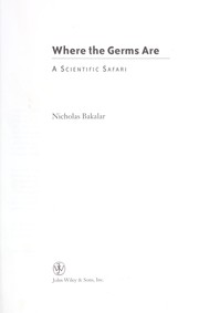Cover of: Where the germs are: a scientific safari