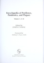 Cover of: Encyclopedia of pestilence, pandemics, and plagues