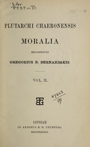 Cover of: Moralia. by Plutarch