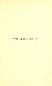 Cover of: Treatment by hypnotism and suggestion: or psycho-therapeutics