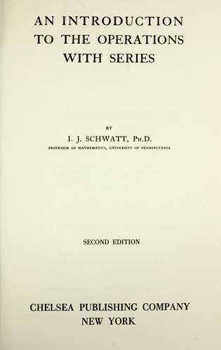 An introduction to the operations with series.