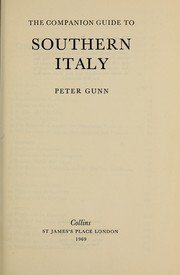 Cover of: The companion guide to Southern Italy.