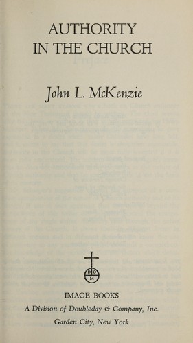 Authority in the Church