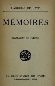 Cover of: Me moires: meilleures pages