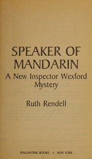 Cover of: Speaker of Mandarin by Ruth Rendell