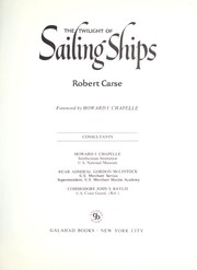 Cover of: The twilight of sailing ships.