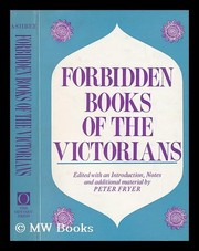 Cover of: Forbidden books of the Victorians: Henry Spencer Ashbee's bibliographies of erotica.