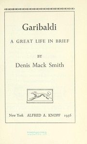 Cover of: Garibaldi by Denis Mack Smith