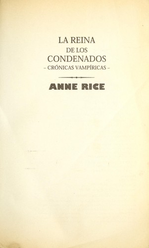 La reina de los condenados