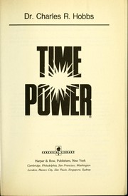 Time power by Charles R. Hobbs