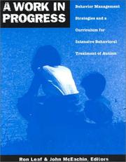 Cover of: A work in progress by Ronald Burton Leaf