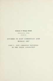 Cover of: East Christian paintings in the Freer collection