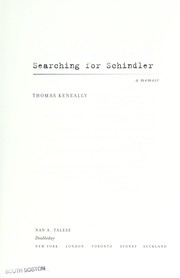 Cover of: Searching for Schindler by Thomas Keneally