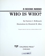 Cover of: Who is who?