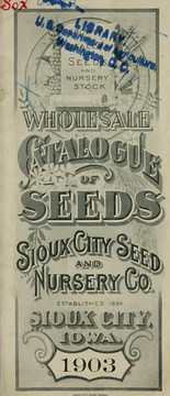 Cover of: Wholesale catalogue of seeds