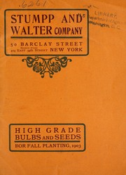 Cover of: High grade bulbs and seeds for Fall planting, 1903