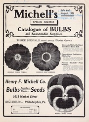 Cover of: Michell's special advance: catalogue of bulbs and seasonable supplies