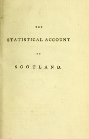 Cover of: The statistical account of Scotland. by Sinclair, John Sir