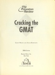 Cracking the GMAT by Geoff Martz