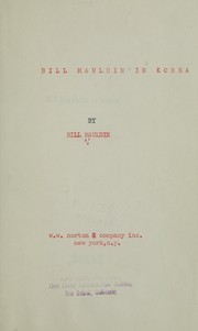 Cover of: Bill Mauldin in Korea