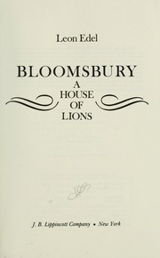 Cover of: Bloomsbury: a house of lions