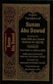 Cover of: Sunan Abu Dawud, Volume 5 by 