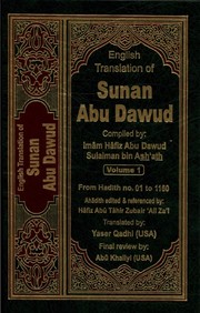 Cover of: Sunan Abu Dawud, Volume 1